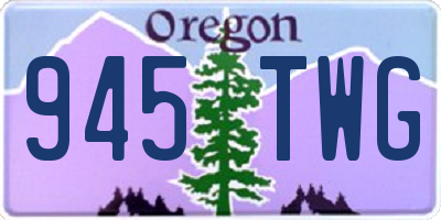 OR license plate 945TWG