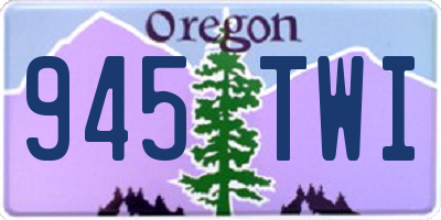 OR license plate 945TWI