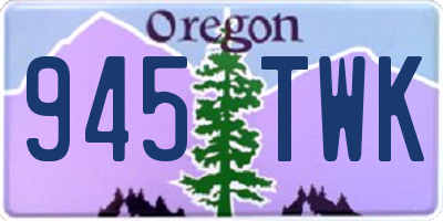 OR license plate 945TWK