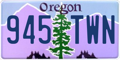 OR license plate 945TWN