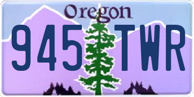 OR license plate 945TWR
