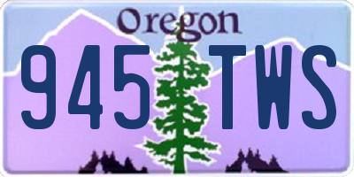 OR license plate 945TWS