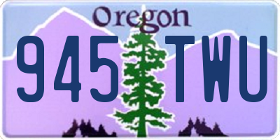 OR license plate 945TWU
