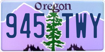OR license plate 945TWY