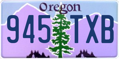 OR license plate 945TXB