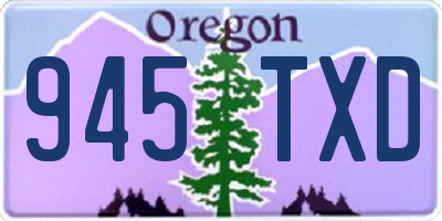 OR license plate 945TXD