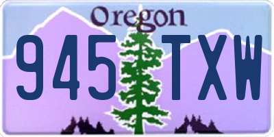 OR license plate 945TXW
