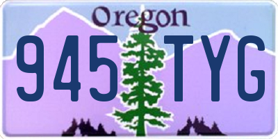OR license plate 945TYG