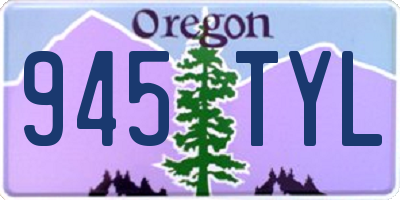 OR license plate 945TYL