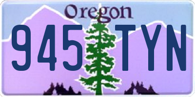 OR license plate 945TYN