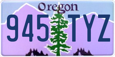 OR license plate 945TYZ