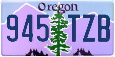 OR license plate 945TZB