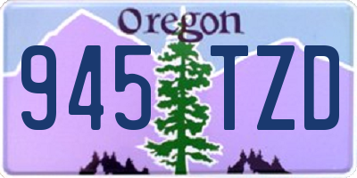 OR license plate 945TZD