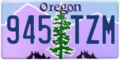 OR license plate 945TZM