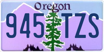 OR license plate 945TZS