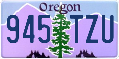 OR license plate 945TZU