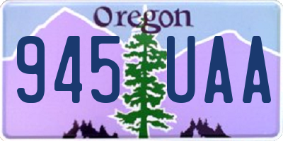 OR license plate 945UAA