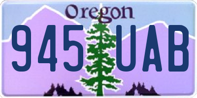 OR license plate 945UAB