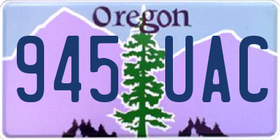 OR license plate 945UAC