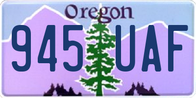 OR license plate 945UAF