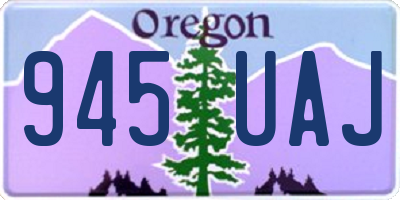 OR license plate 945UAJ