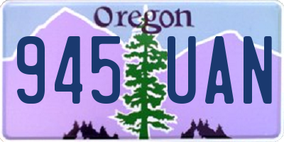 OR license plate 945UAN