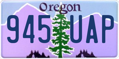 OR license plate 945UAP