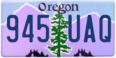 OR license plate 945UAQ