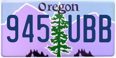 OR license plate 945UBB