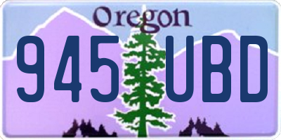 OR license plate 945UBD