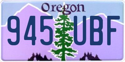 OR license plate 945UBF