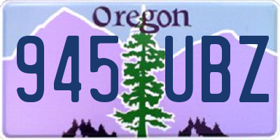 OR license plate 945UBZ