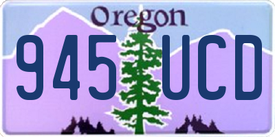 OR license plate 945UCD