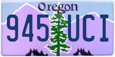 OR license plate 945UCI