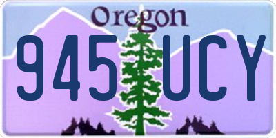 OR license plate 945UCY