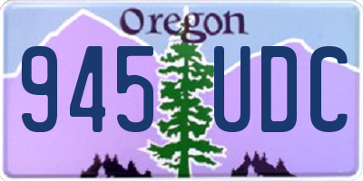 OR license plate 945UDC