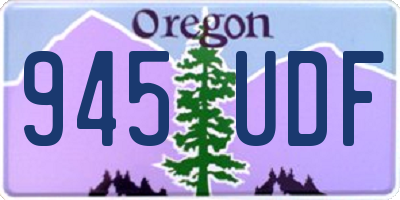 OR license plate 945UDF