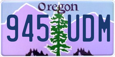 OR license plate 945UDM