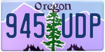 OR license plate 945UDP