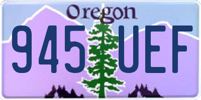 OR license plate 945UEF