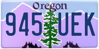 OR license plate 945UEK