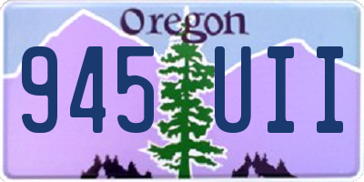 OR license plate 945UII