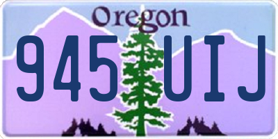 OR license plate 945UIJ