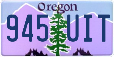 OR license plate 945UIT