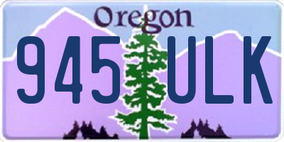 OR license plate 945ULK