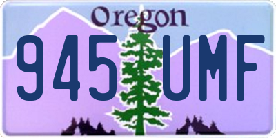 OR license plate 945UMF