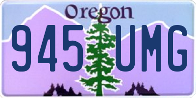 OR license plate 945UMG