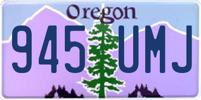 OR license plate 945UMJ