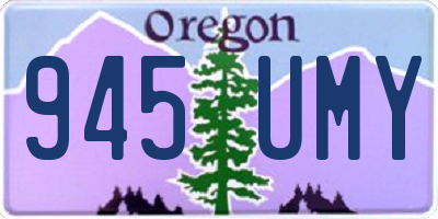 OR license plate 945UMY