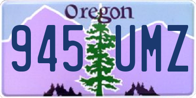 OR license plate 945UMZ
